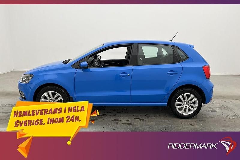 Blå Begagnad 2016 VW Polo Halvkombi | 114 800 kr (Marknadspris) - Bild 1/3