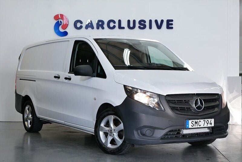 Vit Begagnad 2019 Mercedes Vito Minibuss | 179 900 kr (Bra pris) - Bild 1/3