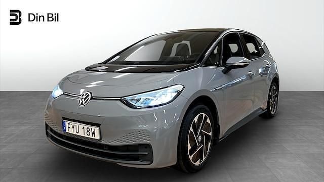 Grå Begagnad 2022 VW ID.3 Pro Performance Halvkombi | 279 800 kr (Marknadspris) - Bild 1/4