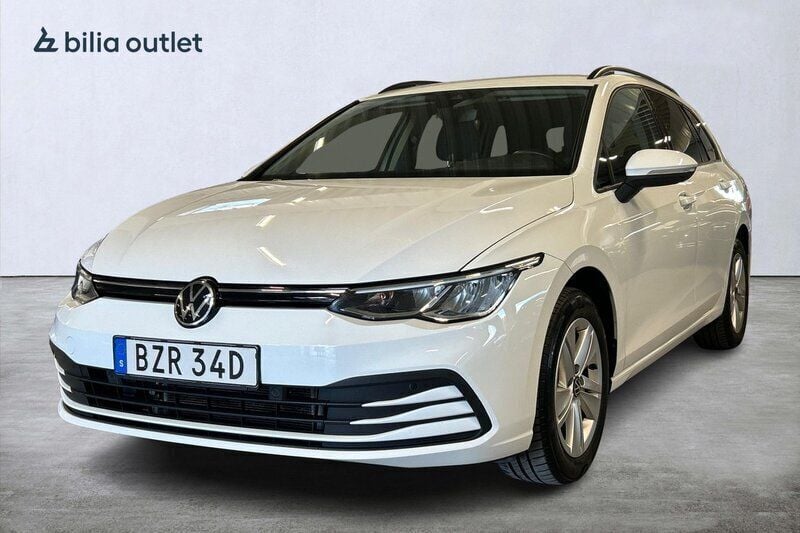 Vit Begagnad 2022 VW Golf VIII Kombi | 224 900 kr (Marknadspris) - Bild 1/3