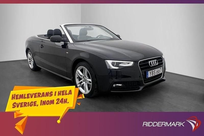 Svart Begagnad 2016 Audi A5 S-Line Cab | 189 800 kr - Bild 1/3