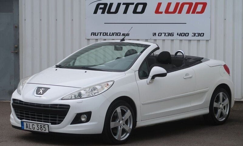 Vit Begagnad 2013 Peugeot 207 CC Active Cab | 65 000 kr (Marknadspris) - Bild 1/4