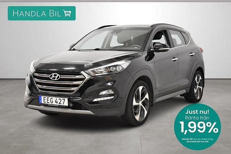Svart Begagnad 2017 Hyundai Tucson Premium SUV | 189 900 kr (Marknadspris) - Bild 1/3