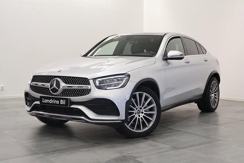 Silver Begagnad 2019 Mercedes GLC220 AMG line Sportkupé | 429 000 kr (Marknadspris) - Bild 1/4