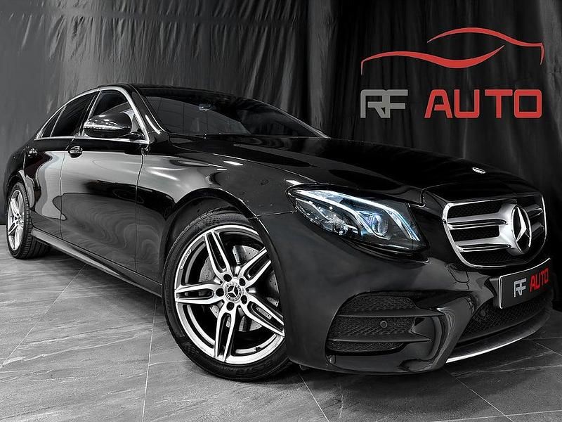 Svart Begagnad 2018 Mercedes E220 AMG Sedan | 314 900 kr (Marknadspris) - Bild 1/4