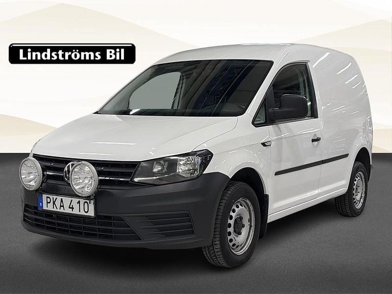 Vit Begagnad 2019 VW Caddy Minibuss | 184 900 kr (Marknadspris) - Bild 1/3