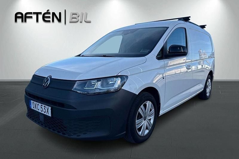 Vit Begagnad 2021 VW Caddy Maxi Minibuss | 214 800 kr (Bra pris) - Bild 1/3