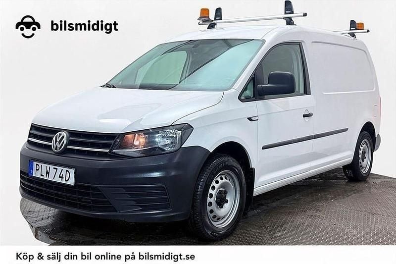 Vit Begagnad 2019 VW Caddy Maxi Minibuss | 169 900 kr (Bra pris) - Bild 1/3