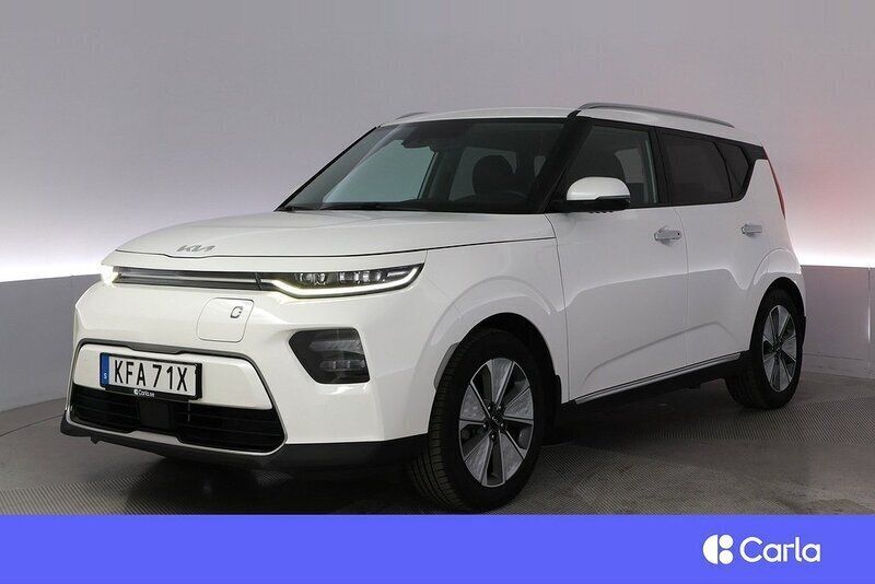Vit Begagnad 2022 Kia Soul EV Advance SUV | 234 900 kr (Marknadspris) - Bild 1/4