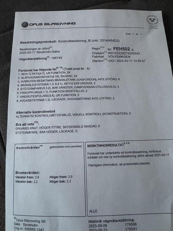 Vit Begagnad 2007 VW Caddy Minibuss | 16 000 kr (Superpris) - Bild 1/4