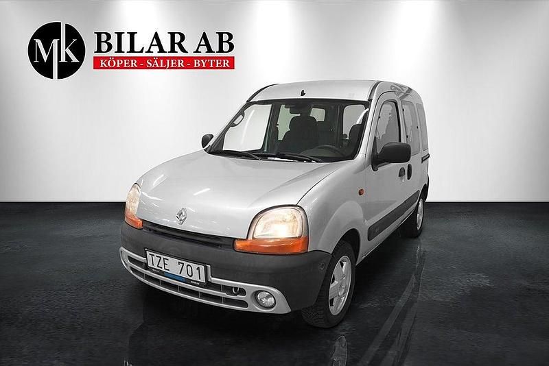 Ljusgrå Begagnad 2003 Renault Kangoo Minibuss | 49 900 kr - Bild 1/4