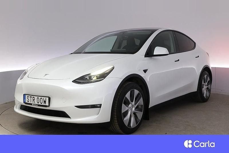 Vit Begagnad 2023 Tesla Model Y Long Range AWD SUV | 426 900 kr (Marknadspris) - Bild 1/4
