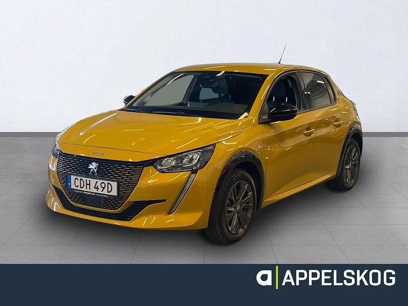 Gul Begagnad 2022 Peugeot e-208 Allure Halvkombi | 228 900 kr (Dyr) - Bild 1/4