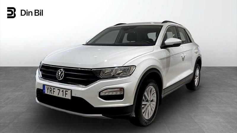 Vit Begagnad 2021 VW T-Roc Style SUV | 194 900 kr (Marknadspris) - Bild 1/4