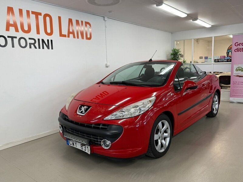 Röd Begagnad 2007 Peugeot 207 CC Cab | 59 800 kr (Marknadspris) - Bild 1/4