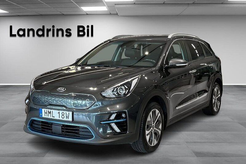 Grå Begagnad 2021 Kia e-Niro Advance SUV | 269 300 kr (Marknadspris) - Bild 1/4