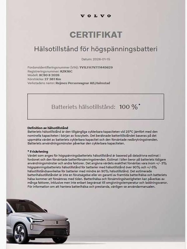 Begagnad Volvo XC90 455 HK (334 kW) 2026 Blå SUV