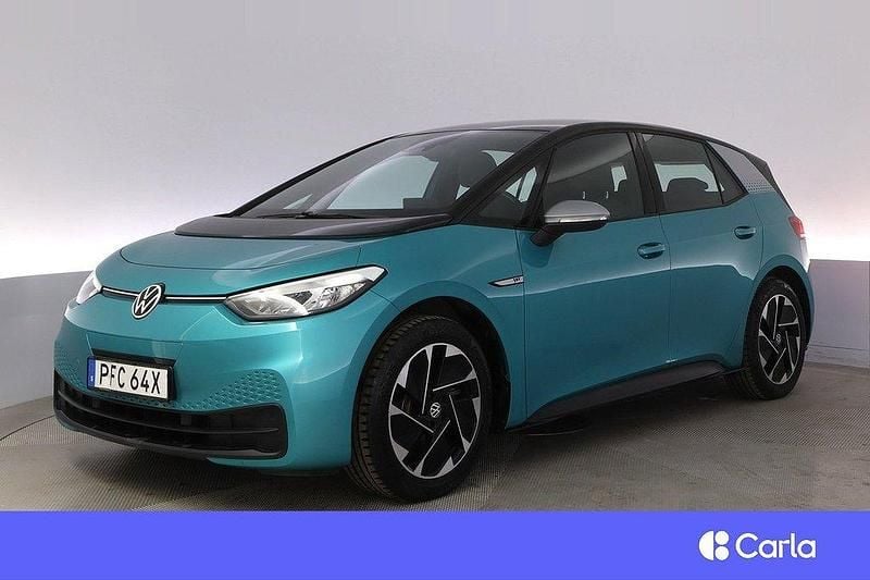 Grön Begagnad 2020 VW ID.3 Pro Performance Halvkombi | 253 900 kr (Marknadspris) - Bild 1/4