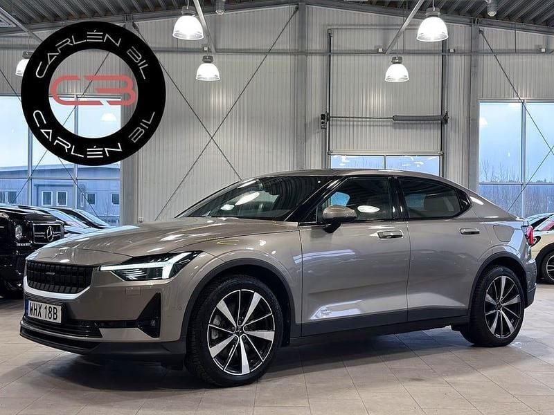 Grå metallic Begagnad 2020 Polestar 2 Pilot Halvkombi | 279 900 kr (Marknadspris) - Bild 1/4