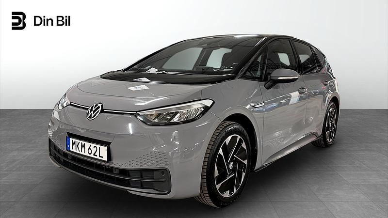 Moonstone grey/black Begagnad 2021 VW ID.3 Pro Performance Halvkombi | 214 900 kr (Marknadspris) - Bild 1/4
