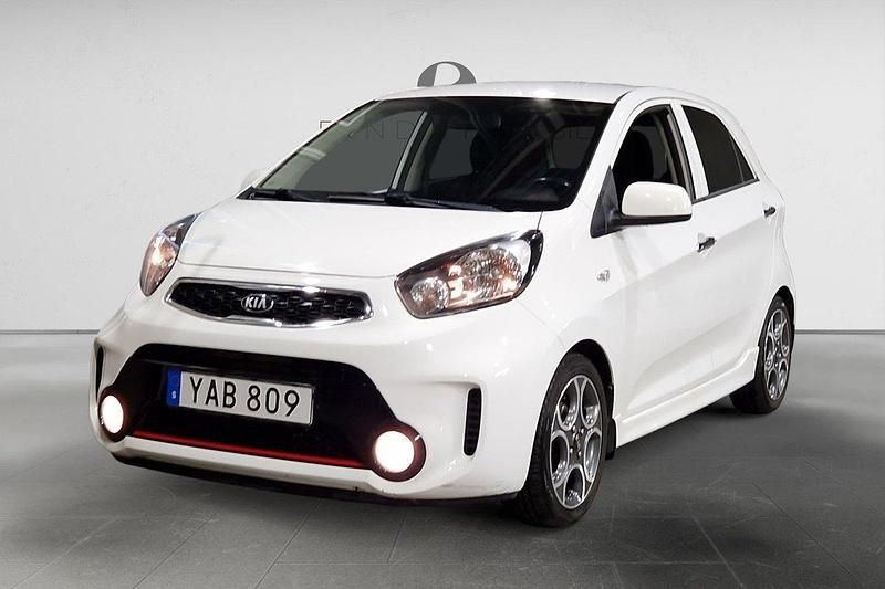 Vit Begagnad 2015 Kia Picanto Halvkombi | 54 900 kr (Bra pris) - Bild 1/3