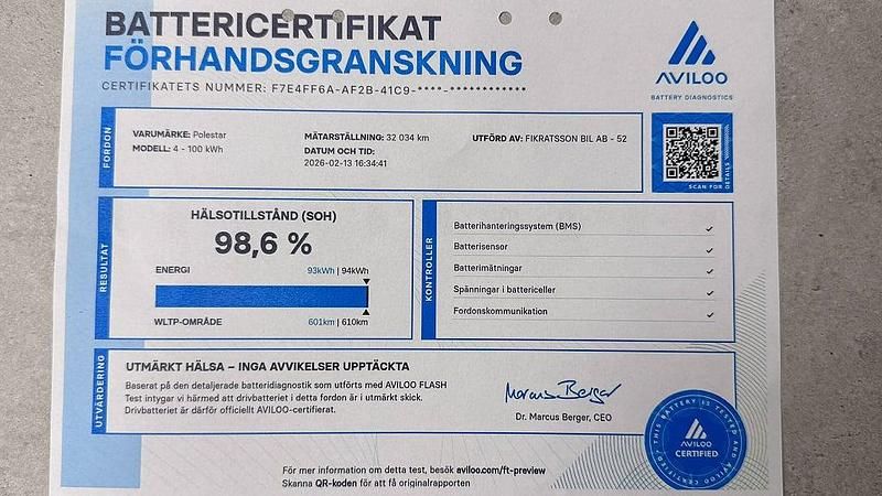 Begagnad Polestar 4 Plus 200 kW (272 HK) 2024 Svart SUV