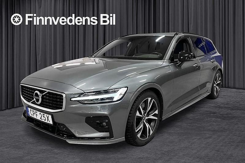 Grå Begagnad 2019 Volvo V60 R-Design Kombi | 344 800 kr (Lite dyr) - Bild 1/4