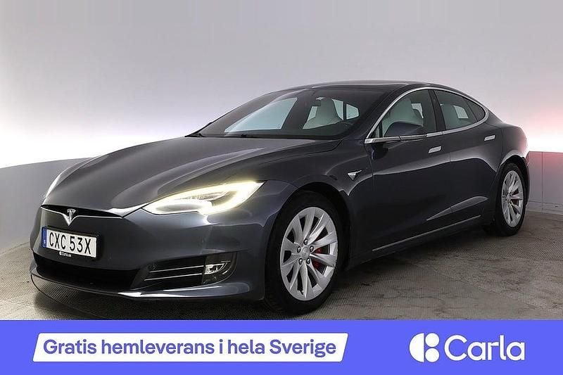 Grå Begagnad 2019 Tesla Model S Performance Halvkombi | 427 990 kr (Marknadspris) - Bild 1/4