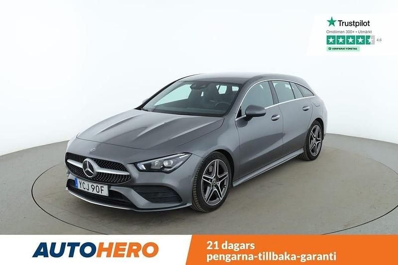 Grå Begagnad 2019 Mercedes CLA220 Shooting Brake AMG line Kombi | 308 000 kr (Marknadspris) - Bild 1/4