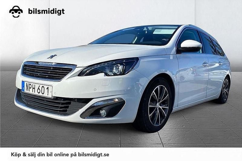 Vit Begagnad 2015 Peugeot 308 Allure Kombi | 89 800 kr (Marknadspris) - Bild 1/3