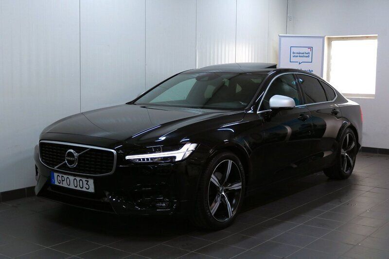 Svart Begagnad 2018 Volvo S90 R-Design Sedan | 299 900 kr (Marknadspris) - Bild 1/4