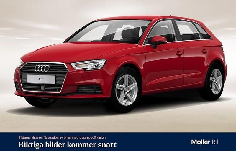 Röd Begagnad 2018 Audi A3 Sportback Proline Halvkombi | 179 900 kr (Bra pris) - Bild 1/4