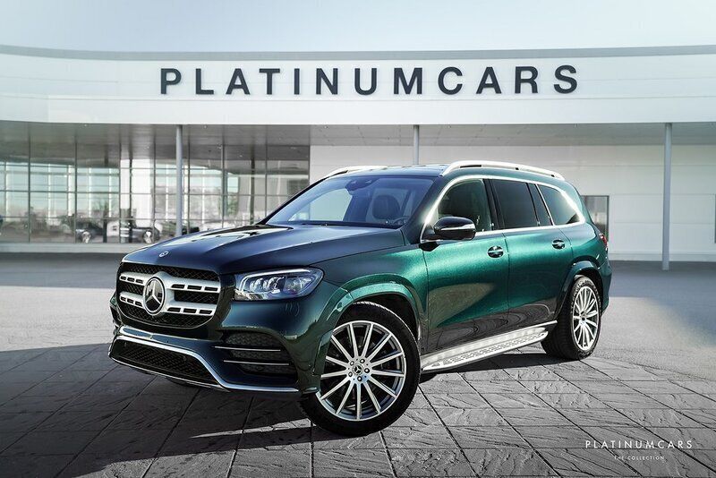 Grön (smaragdgrön metallic) Begagnad 2019 Mercedes GLS400 AMG SUV | 749 000 kr - Bild 1/4