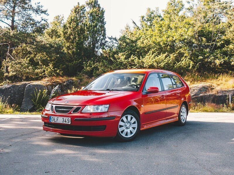 Röd Begagnad 2006 Saab 9-3 Linear Kombi | 28 900 kr (Marknadspris) - Bild 1/4