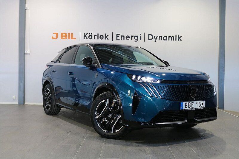 Blå Ny 2025 Peugeot e-3008 GTi SUV | 579 900 kr (Lite dyr) - Bild 1/4
