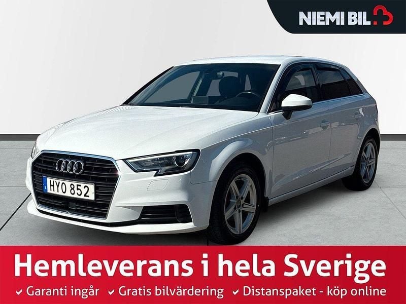 Vit Begagnad 2019 Audi A3 Sportback Proline Halvkombi | 169 900 kr (Marknadspris) - Bild 1/4