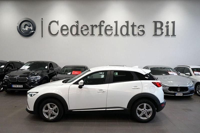 Vit Begagnad 2016 Mazda CX-3 SUV | 144 900 kr (Marknadspris) - Bild 1/3