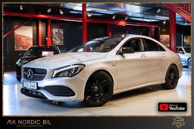 Silver Begagnad 2017 Mercedes CLA200 AMG Sportkupé | 214 900 kr (Marknadspris) - Bild 1/4