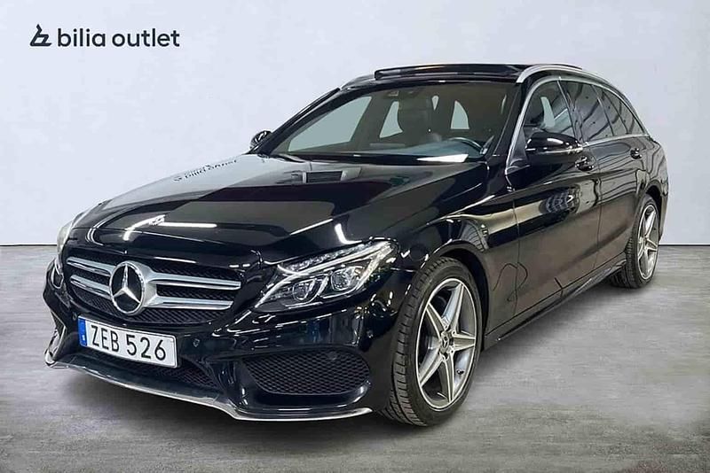 Svart Begagnad 2017 Mercedes C220 AMG Kombi | 249 900 kr (Lite dyr) - Bild 1/1