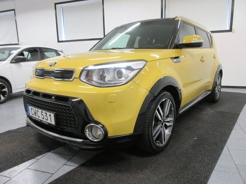 Gul Begagnad 2014 Kia Soul SUV | 89 500 kr (Bra pris) - Bild 1/4