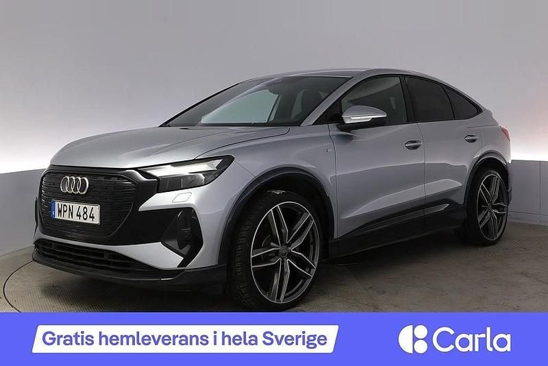 Silver Begagnad 2024 Audi Q4 Sportback e-tron S-Line SUV | 509 900 kr (Marknadspris) - Bild 1/4