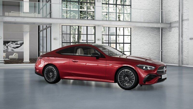 Röd Ny 2024 Mercedes CLE300 AMG Line Premium Plus Sportkupé | 741 300 kr (Dyr) - Bild 1/4