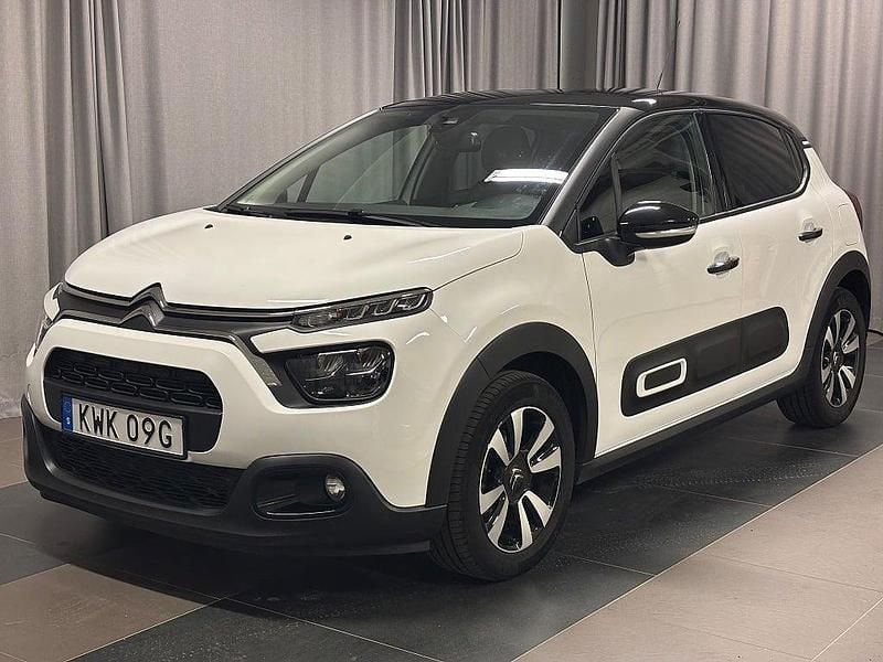 Vit Begagnad 2024 Citroën C3 Shine Halvkombi | 169 900 kr (Marknadspris) - Bild 1/4