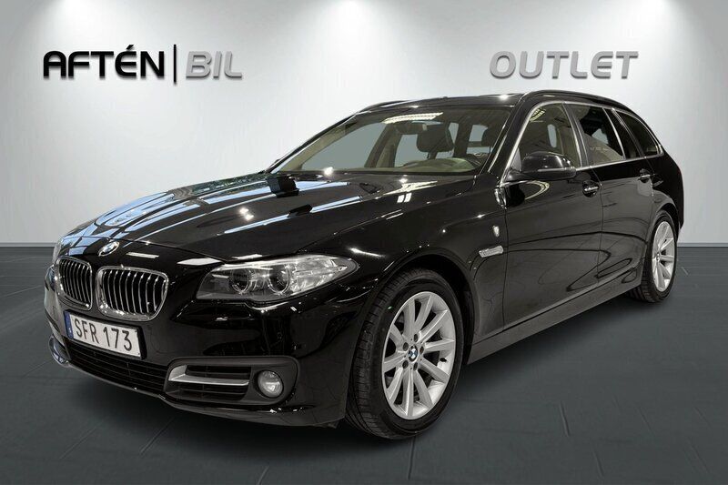 Svart Begagnad 2015 BMW 520 Kombi | 138 900 kr (Marknadspris) - Bild 1/3