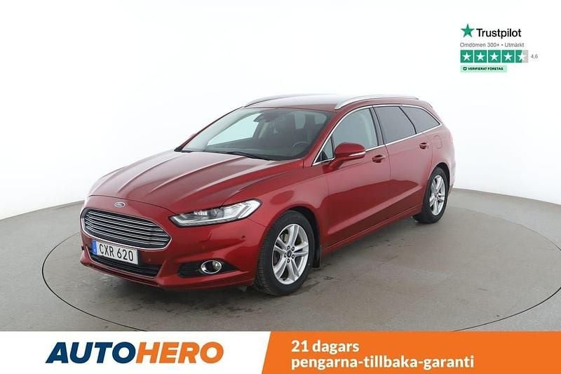 Röd Begagnad 2015 Ford Mondeo Titanium Kombi | 129 000 kr (Marknadspris) - Bild 1/4