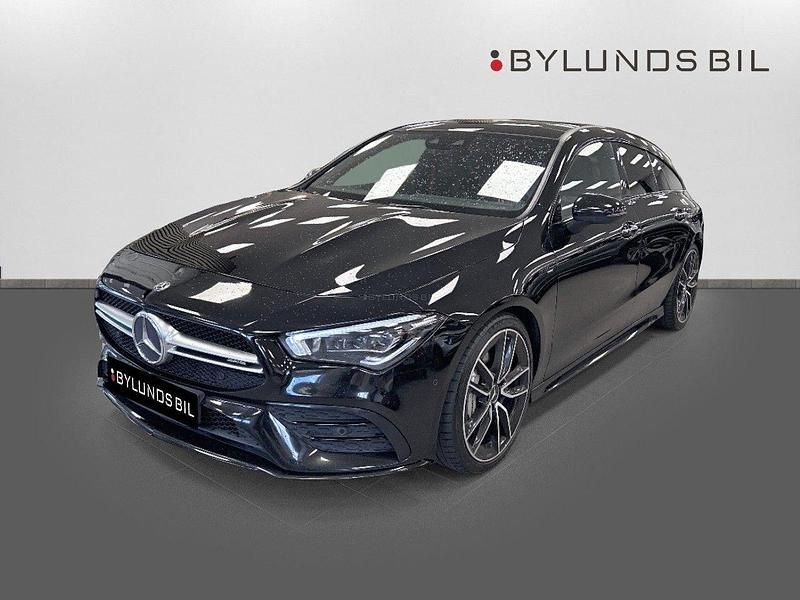 Svart Begagnad 2019 Mercedes CLA35 AMG Shooting Brake AMG Kombi | 399 000 kr - Bild 1/4