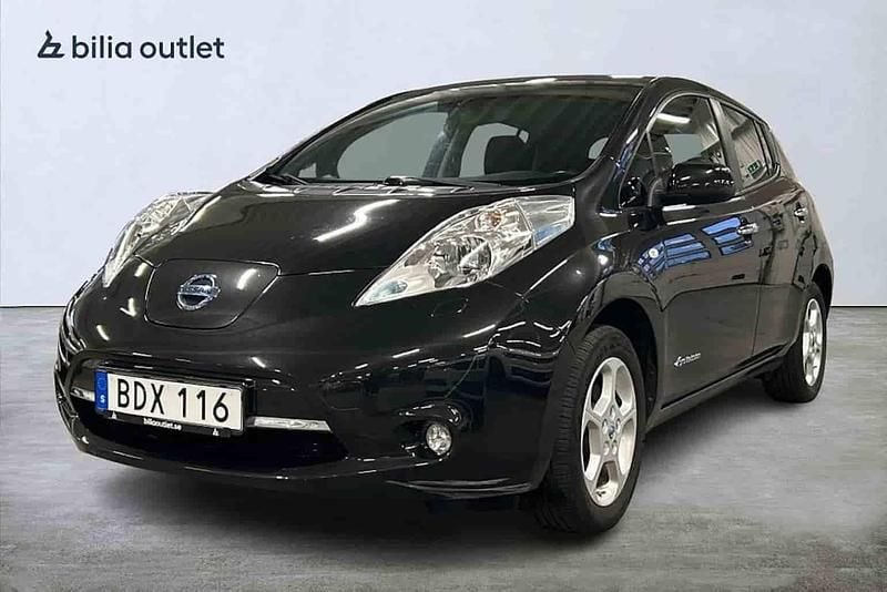 Svart Begagnad 2014 Nissan Leaf Halvkombi | 59 900 kr (Marknadspris) - Bild 1/1