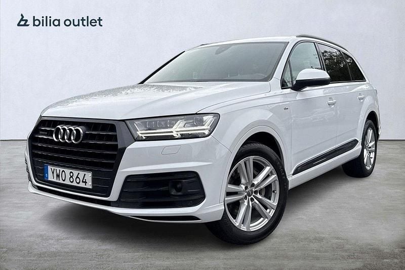 Vit Begagnad 2017 Audi Q7 S-Line SUV | 369 900 kr (Marknadspris) - Bild 1/4