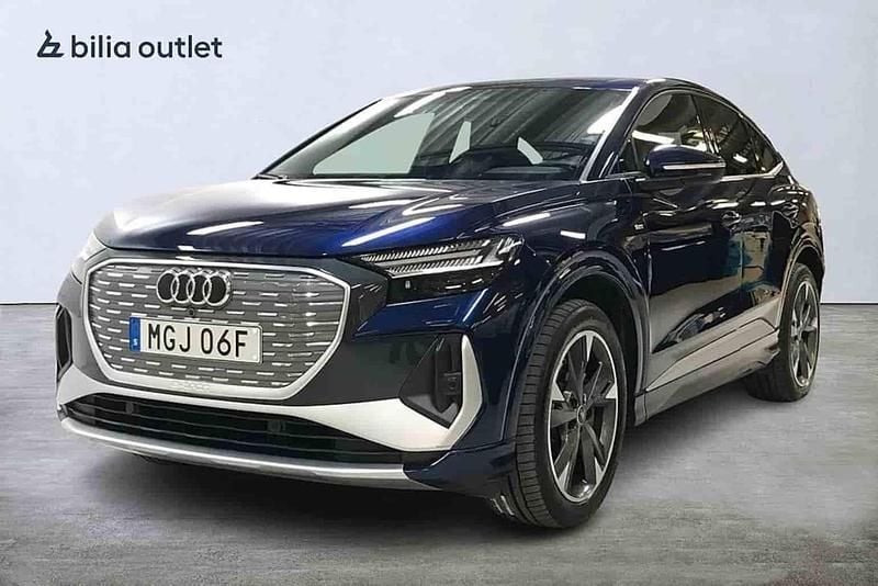 Blå Begagnad 2024 Audi Q4 Sportback e-tron SUV | 579 900 kr (Marknadspris) - Bild 1/1