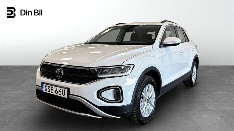 Vit Begagnad 2022 VW T-Roc Life SUV | 214 900 kr (Marknadspris) - Bild 1/4